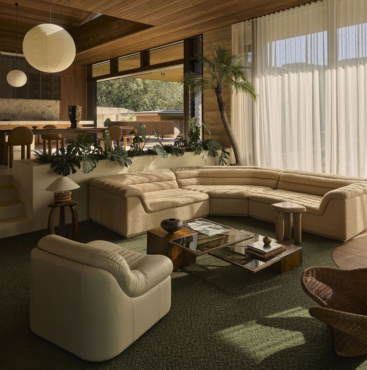 Bremworth wool carpet in a Currumbin Valley living room, installed by CrossCarpets