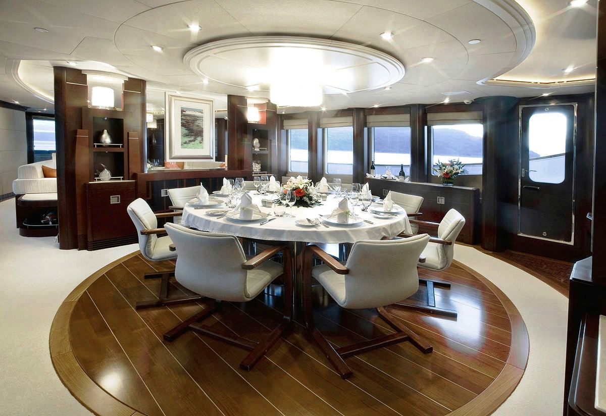 Superyacht dining saloon carpet