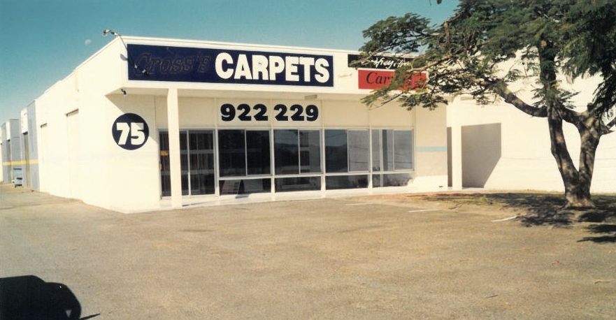 Cross's Carpets at 75 Upton Street, Bundall in the early 1990s